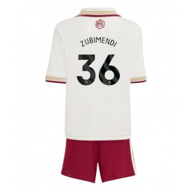 Arsenal Martin Zubimendi #36 Tredje Kläder Barn 2025-26 Kortärmad (+ Korta byxor)